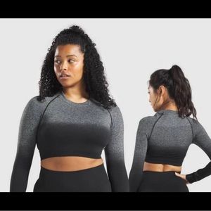 Gymshark Adapt Seamless Ombre Long Sleeve Crop Top